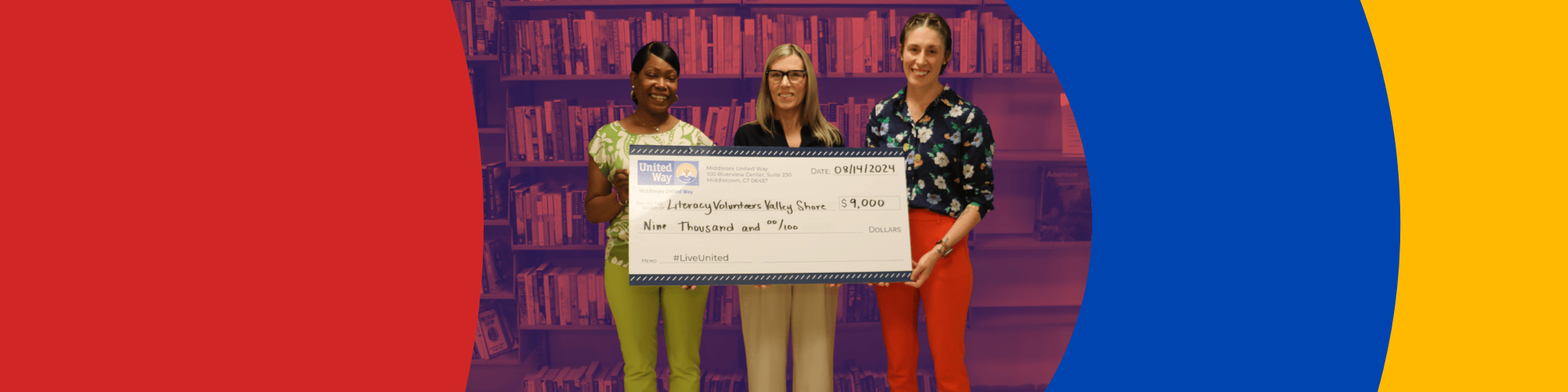 United Way presents check to LVVS